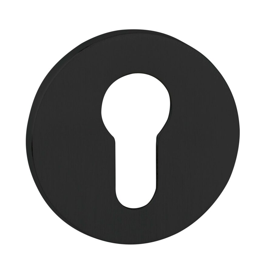 TESCER5SMB Euro Escutcheon - Pearl Black - Pair