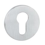 TESCER5SSC Euro Escutcheon - Satin Chrome - Pair