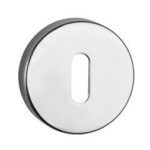 TESCERPC Euro Escutcheon - Bright Polished Chrome - Pair