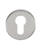 TESCERSC Euro Escutcheon - Satin Chrome - Pair