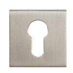 TESCESPL Euro Escutcheon - Pearl Nickel - Pair