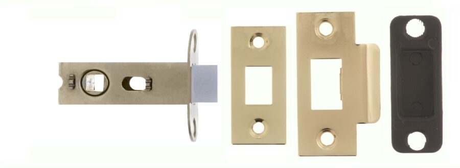 AL25PB Bolt Through Tubular Latch - Polished Brass - Each